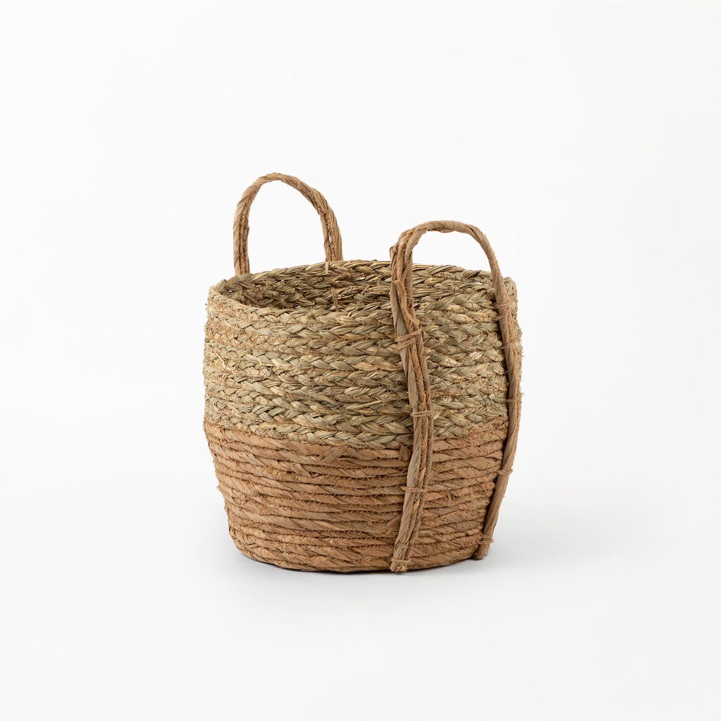 Braided Grass Top Basket