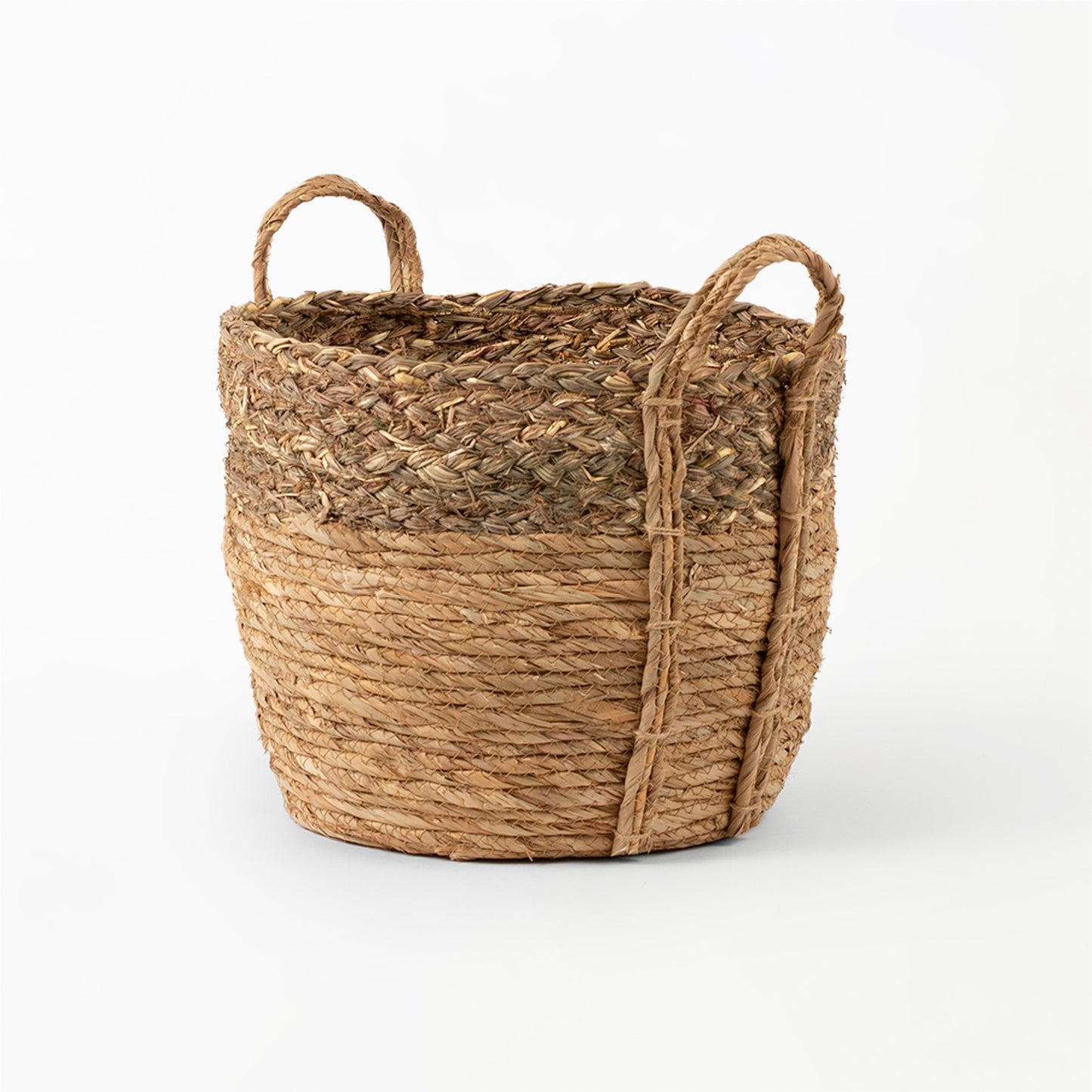 Braided Grass Top Basket