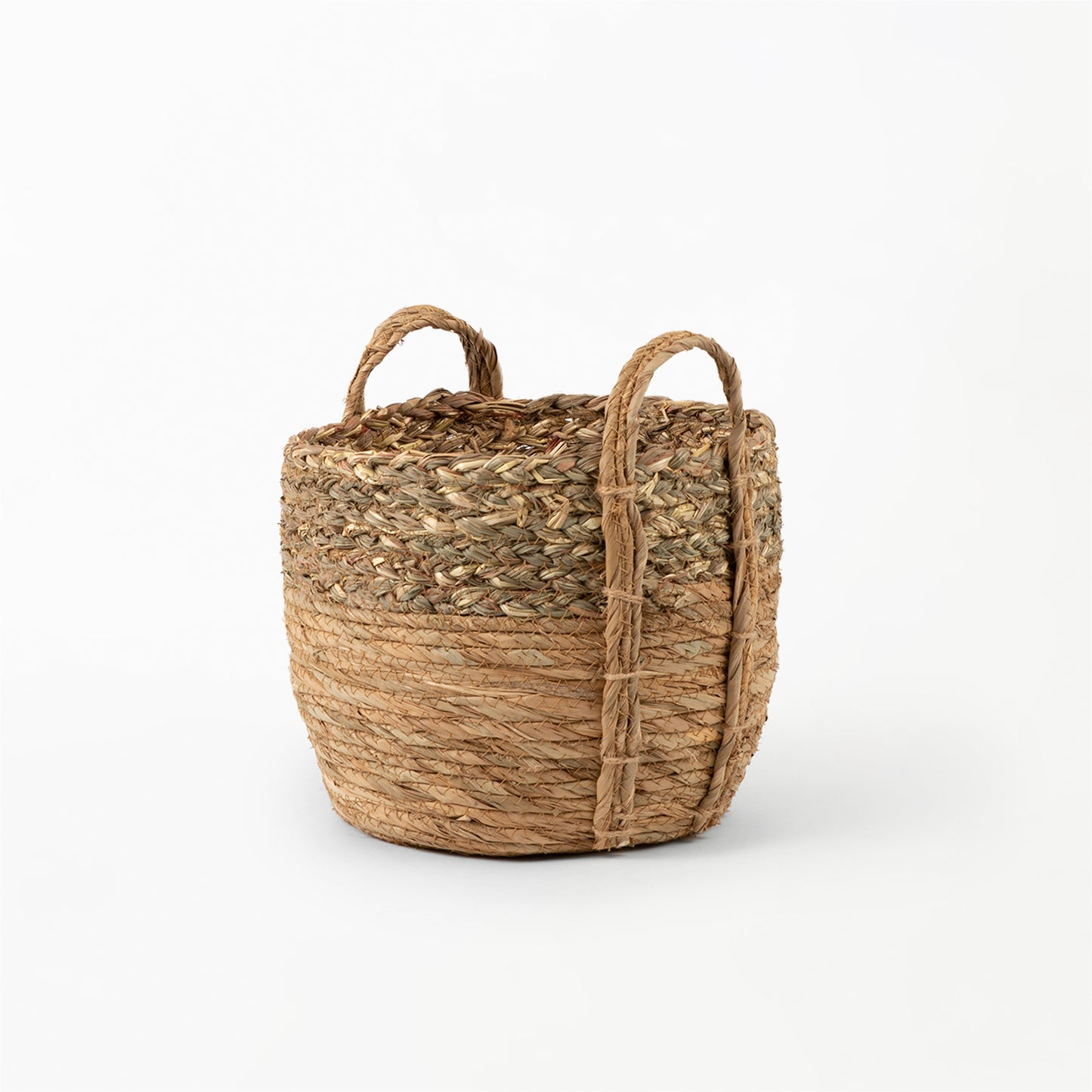 Braided Grass Top Basket