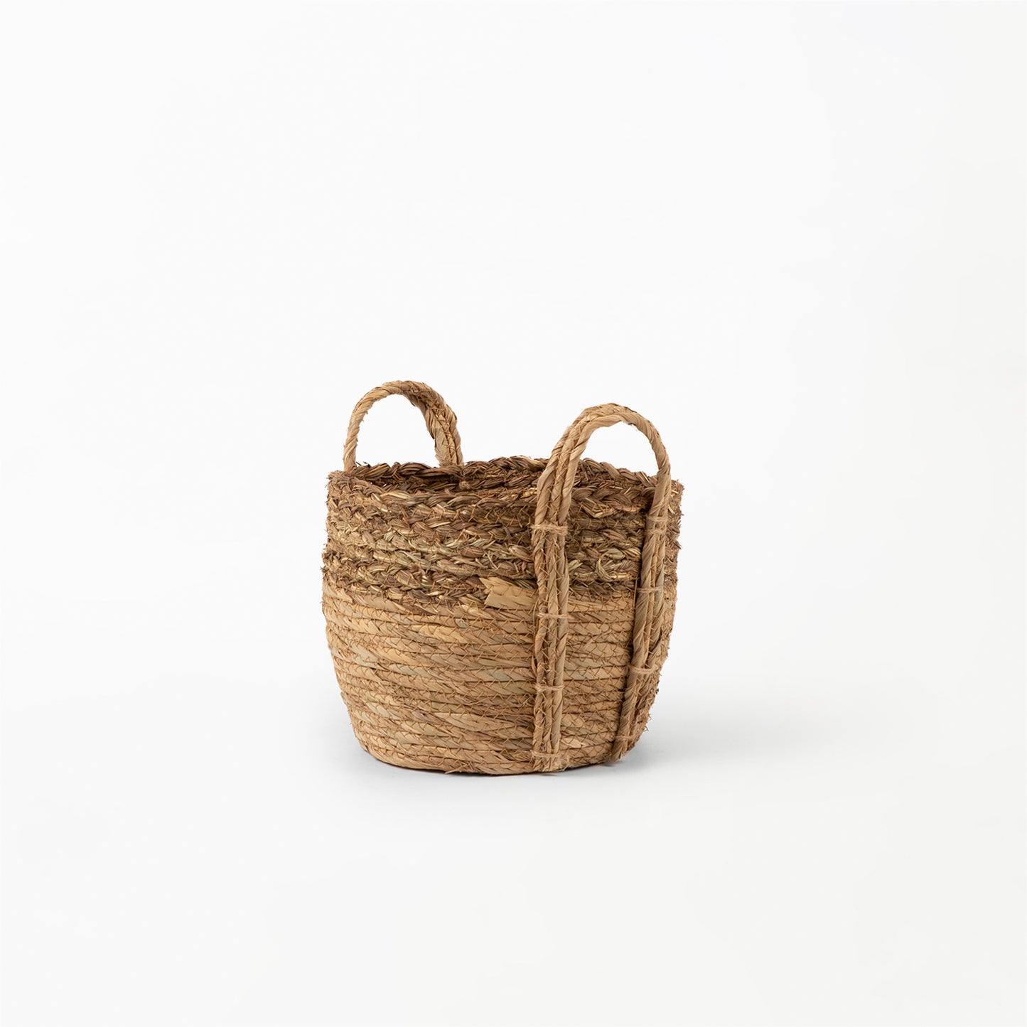 Braided Grass Top Basket