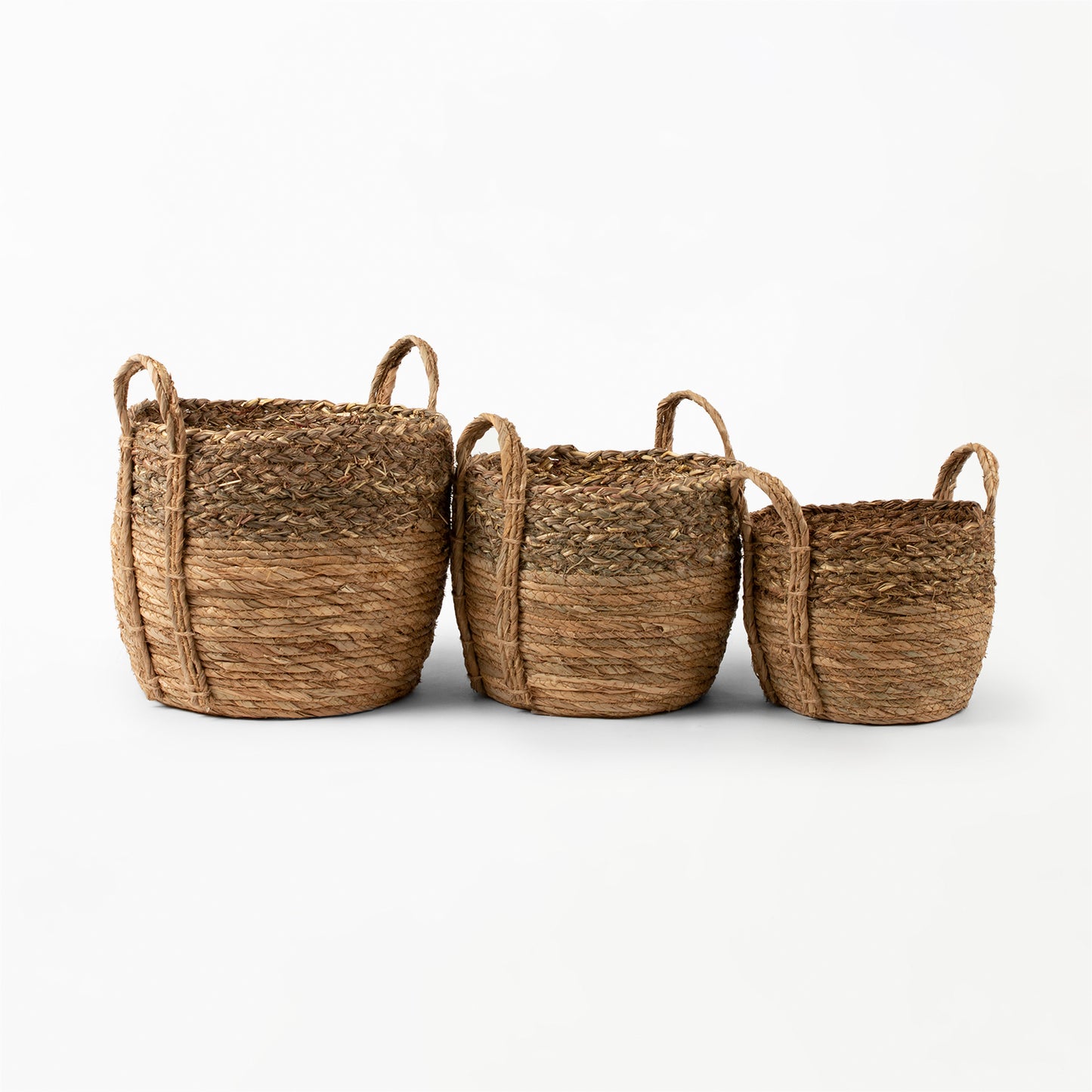 Braided Grass Top Basket