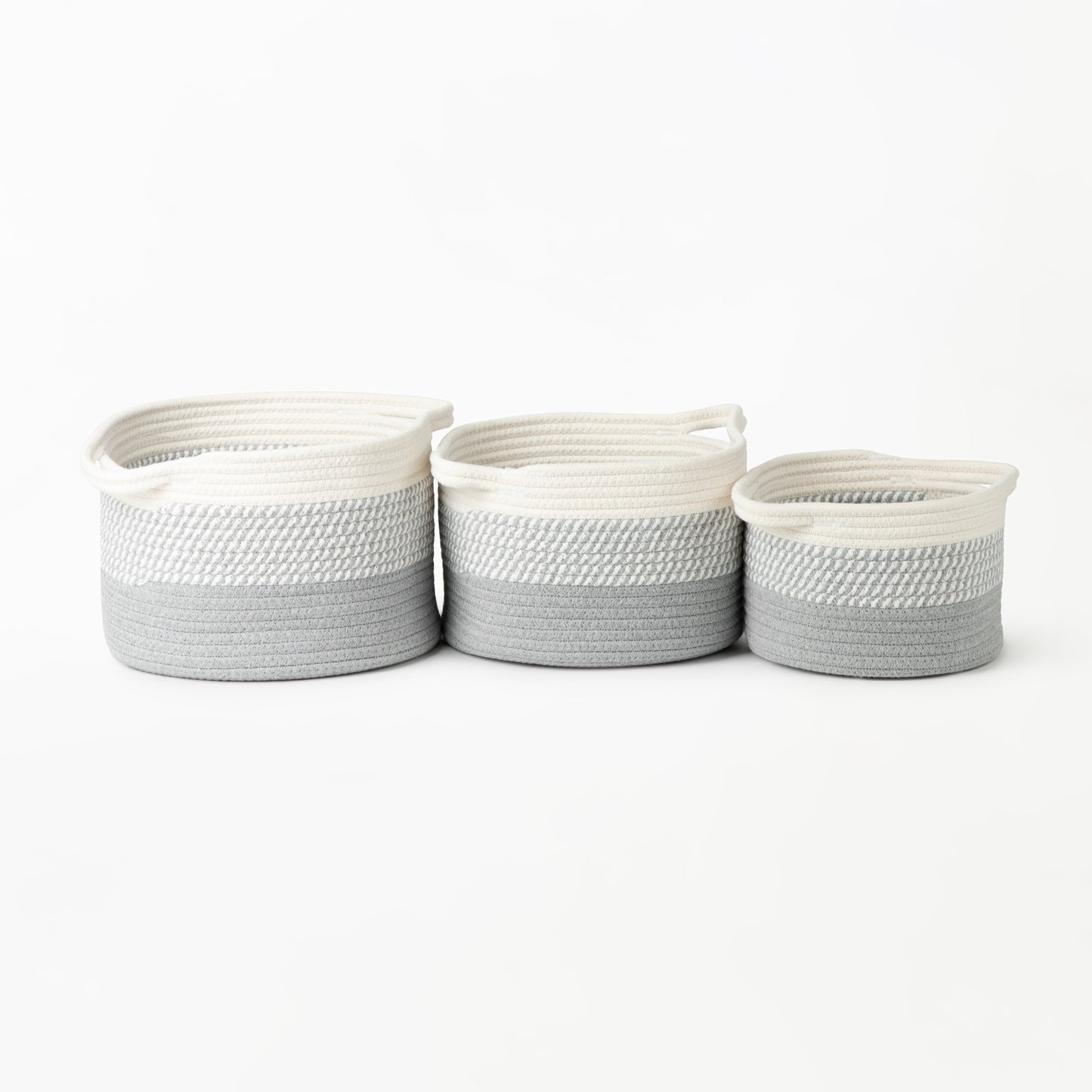 Grey Ombré Cotton Basket
