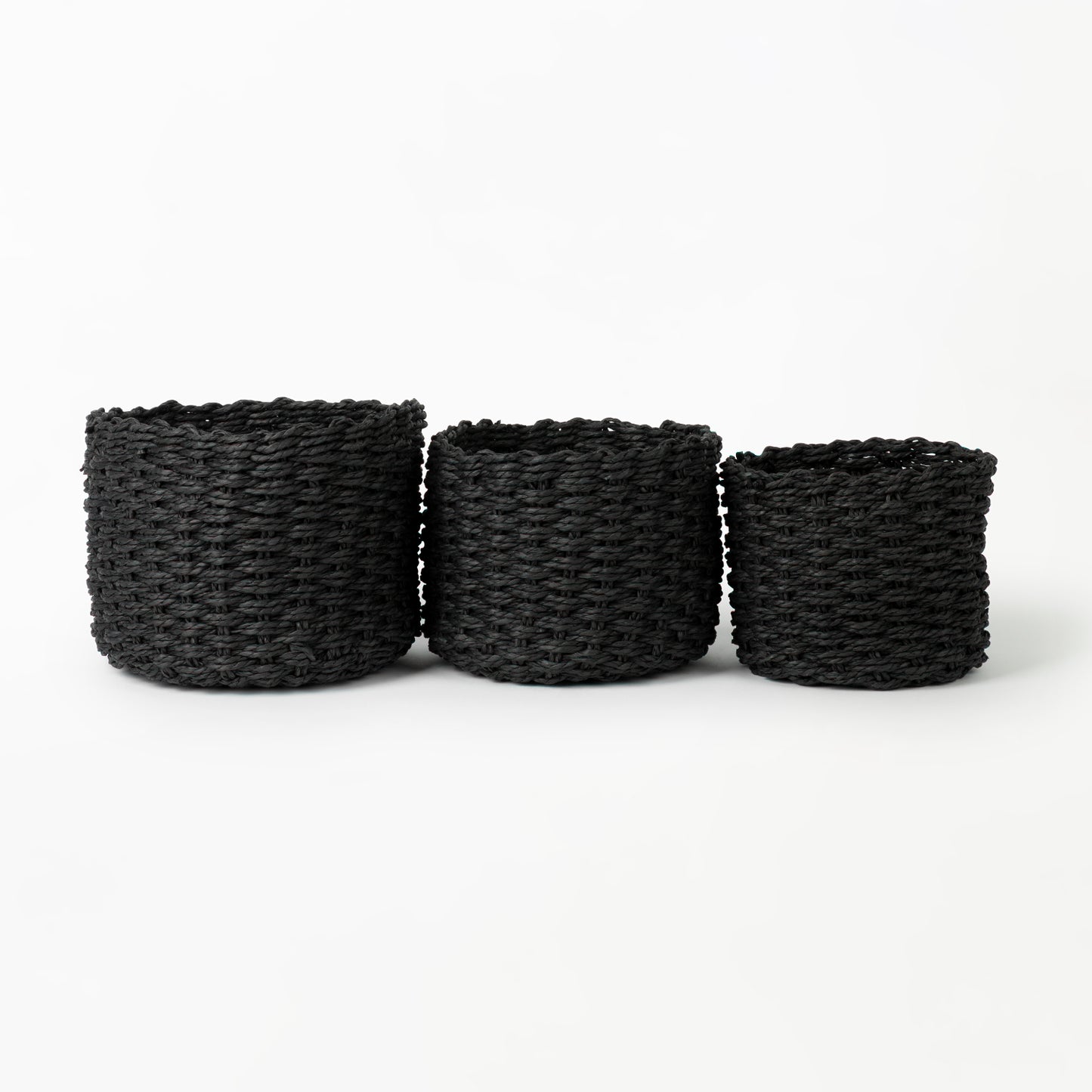Black Flower Baskets