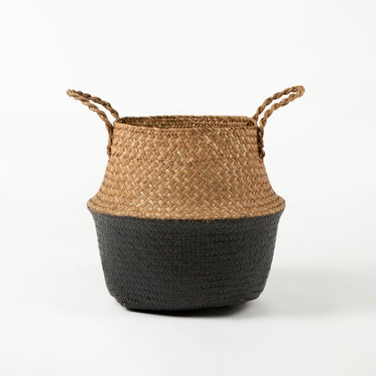 Black Bottom Sea Grass Belly Basket