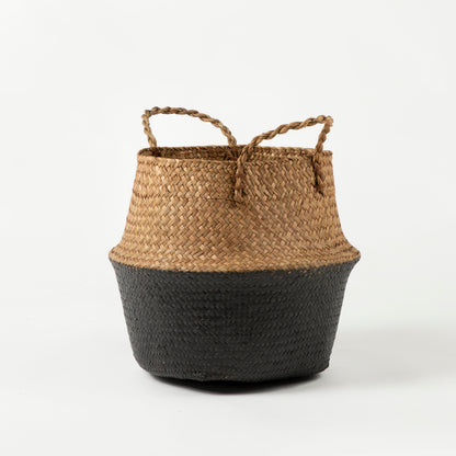 Black Bottom Sea Grass Belly Basket