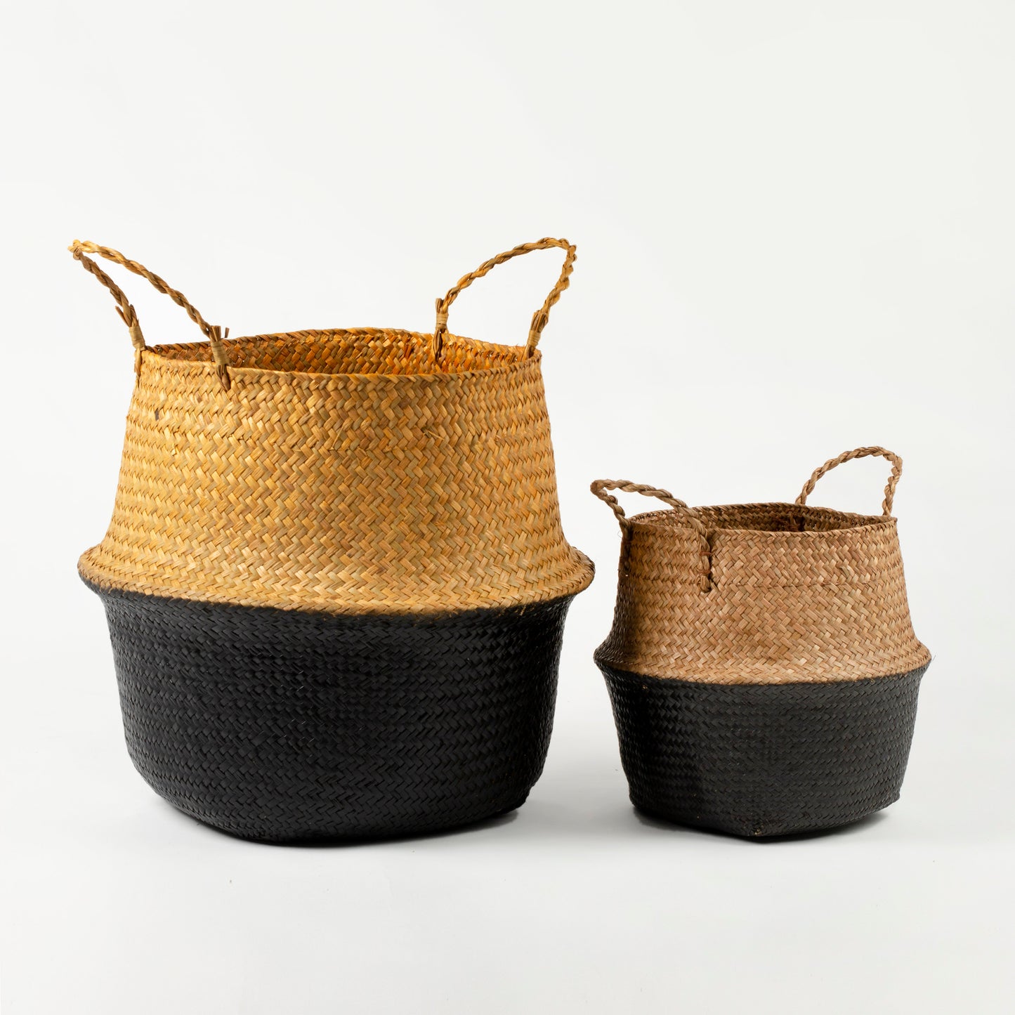 Black Bottom Sea Grass Belly Basket