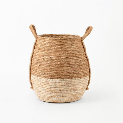 Natural Vase Basket with Hemp Handle