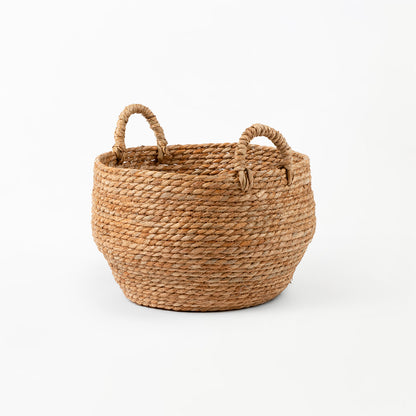 Stout Natural Woven Basket with Grass Handle