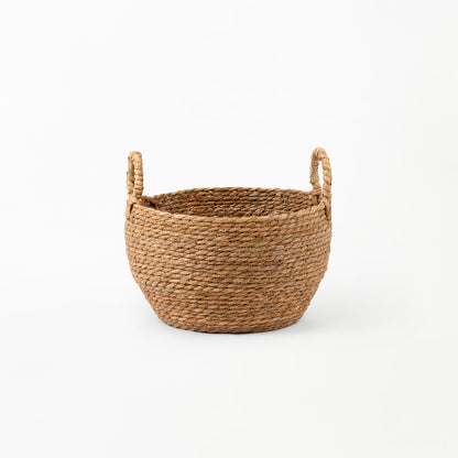 Stout Natural Woven Basket with Grass Handle