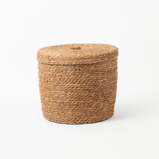 Natural Grass Basket with Lid