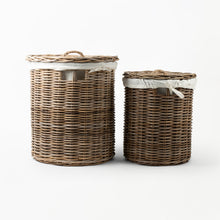 Load image into Gallery viewer, Rattan Laundry Baskets with Lids and Linen Inner Bag
