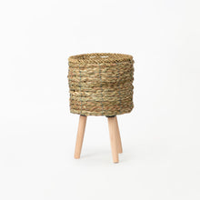 Load image into Gallery viewer, Natural Basket on Wooden Stand
