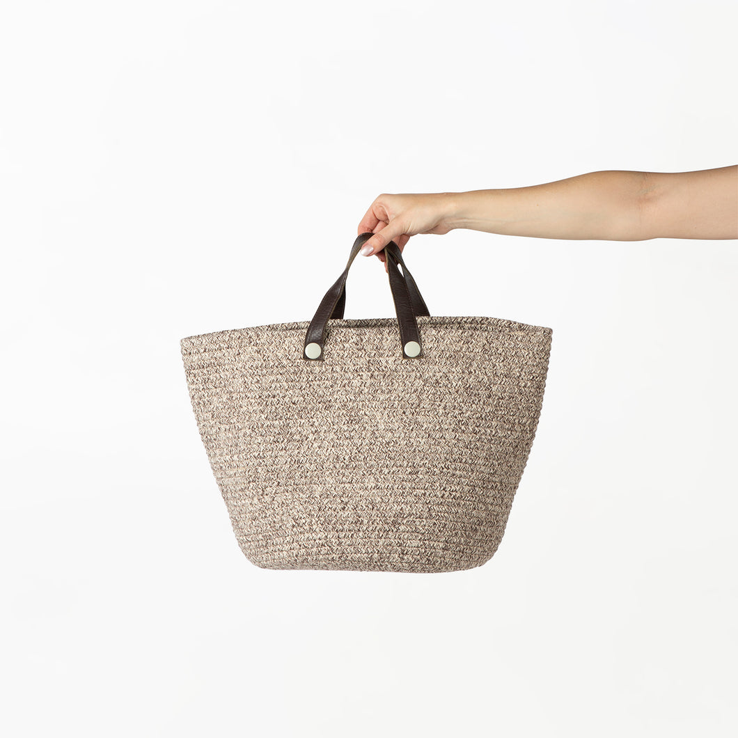 Coffee Cotton Basket/ Cotton Bag