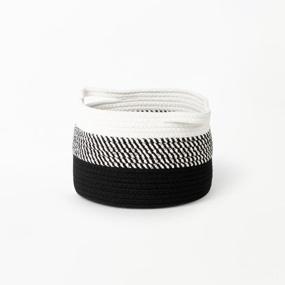 Black Ombré Cotton Basket