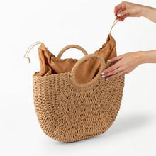 Load image into Gallery viewer, Kelly Natural Woven Bag
