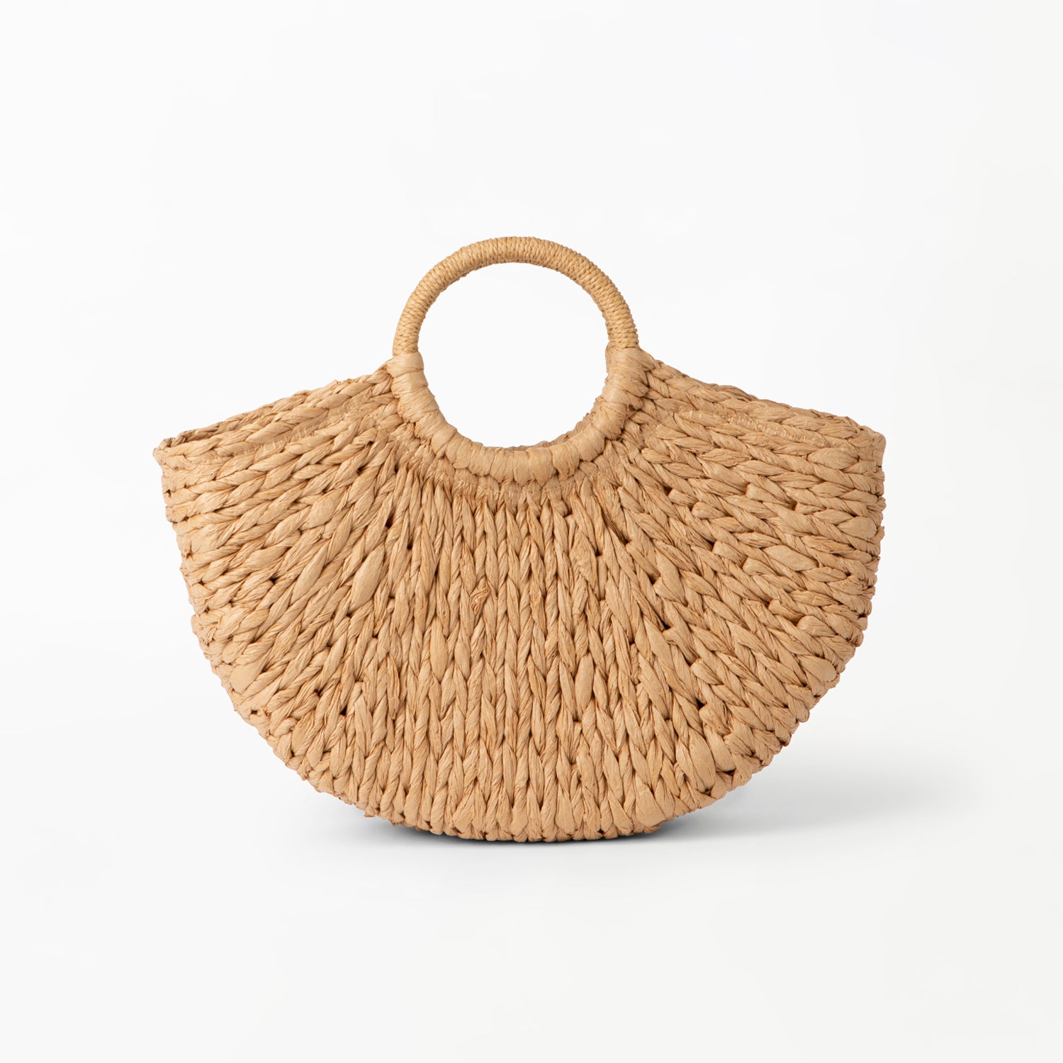 Stylish Woven Handbag | Natural woven handbag in Caramel - Basketly NZ