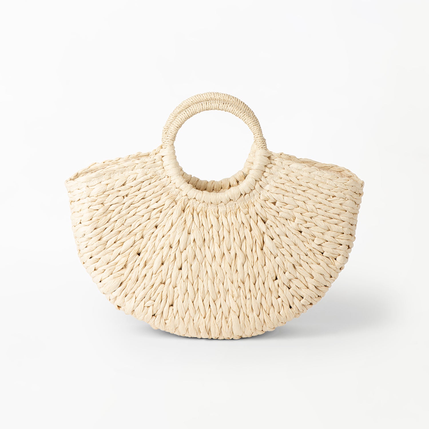 Stylish Woven Handbag | Natural woven handbag in Beige - Basketly NZ