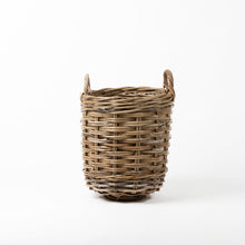 Load image into Gallery viewer, Rattan Round Basket In Kubu Grey
