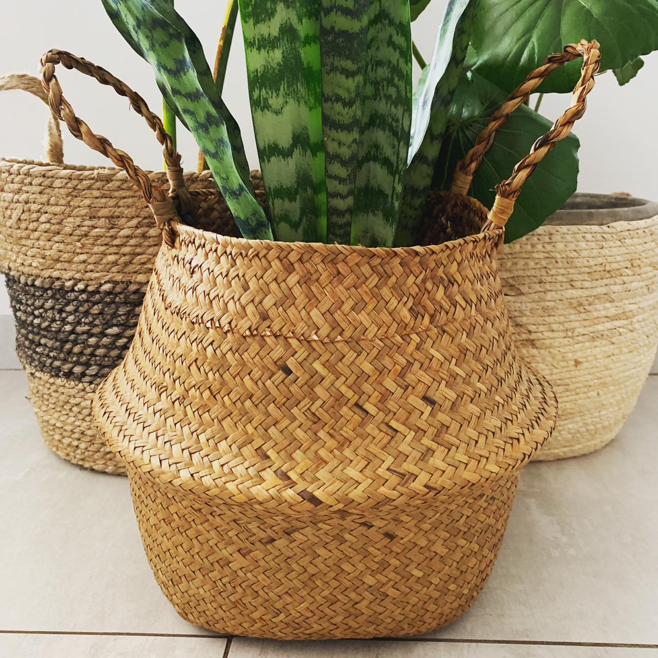 Sea Grass Belly Basket