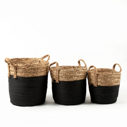 Black Bottom Basket Grass Top